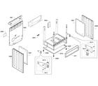 Bosch HES7282U/01 cabinet assy diagram