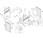 Bosch HES7282U/02 cabinet assy diagram