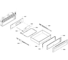 Bosch HES7282U/02 drawer assy diagram
