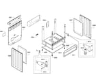 Bosch HES7282U/05 cabinet assy diagram