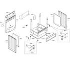 Bosch HES7282U/07 cabinet assy diagram