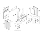 Bosch HES7282U/08 cabinet assy diagram