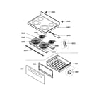 Bosch HES3063U/02 drawer/top assy diagram