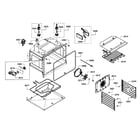 Bosch HBL8450UC/11 oven assy diagram