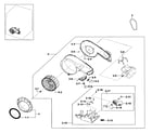 Samsung DV328AEW/XAA-01 motor assy diagram