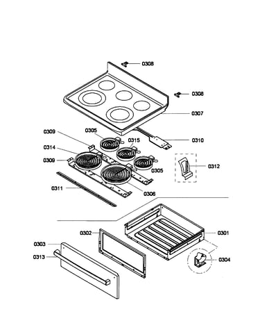 Drawer/top assy