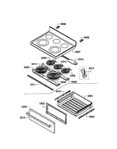 Drawer/top assy