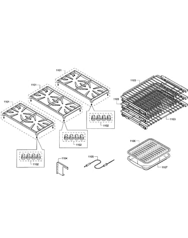 Grates/shelfs