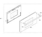 Thermador PD366BS/01 door assy diagram