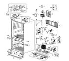 Samsung RF266ACWP/XAA-00 cabinet assy diagram