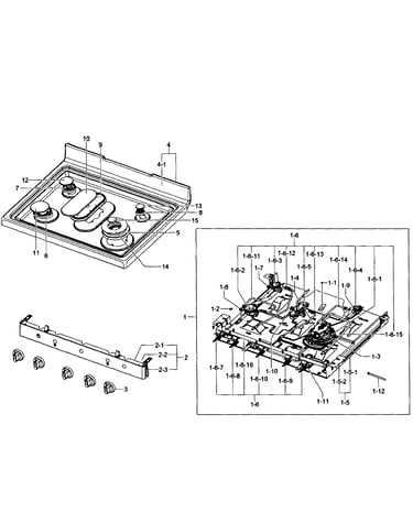 Cooktop assy