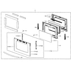 Samsung FX710BGS/XAC-00 door assy diagram