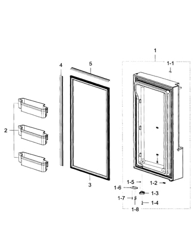 Door rt-freezer