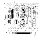 Kenmore 40783086310 cabinet parts diagram