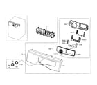 Samsung DV363EWBEUF/A1-00 control panel diagram