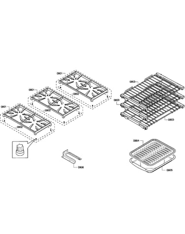 Grates/shelfs