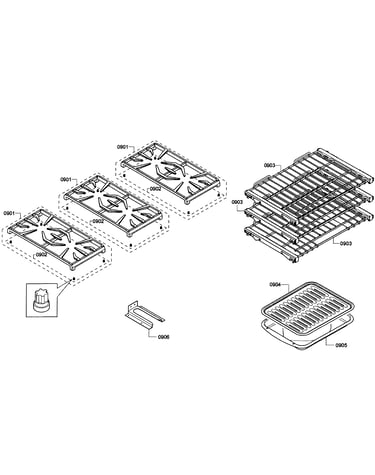 Grates/shelfs