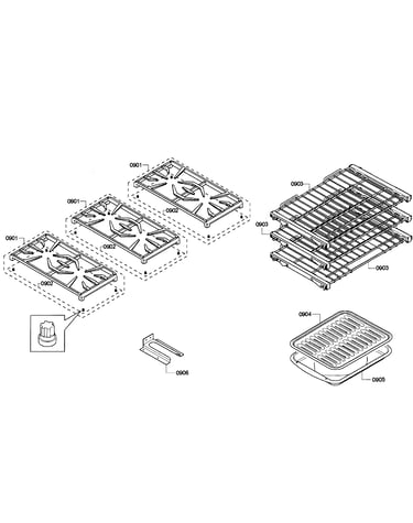 Grates/shelfs