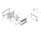 Toshiba 50L2300U cabinet parts diagram