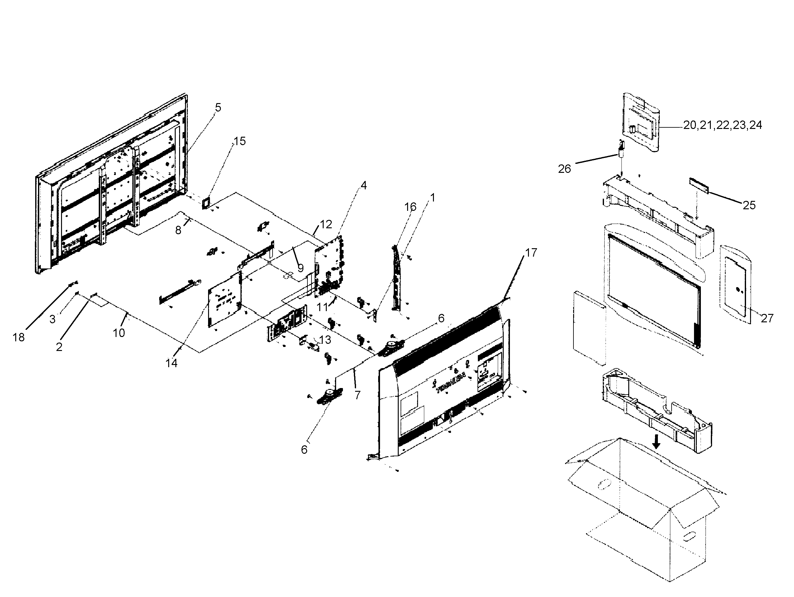 Cabinet parts