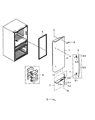 Refrigerator door r