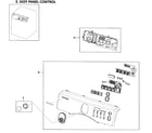 Samsung DV219AGW/XAA-01 control panel diagram