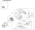 Samsung DV219AGW/XAA-01 motor duct diagram