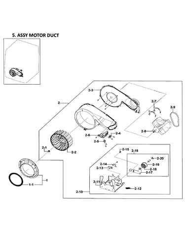 Motor duct