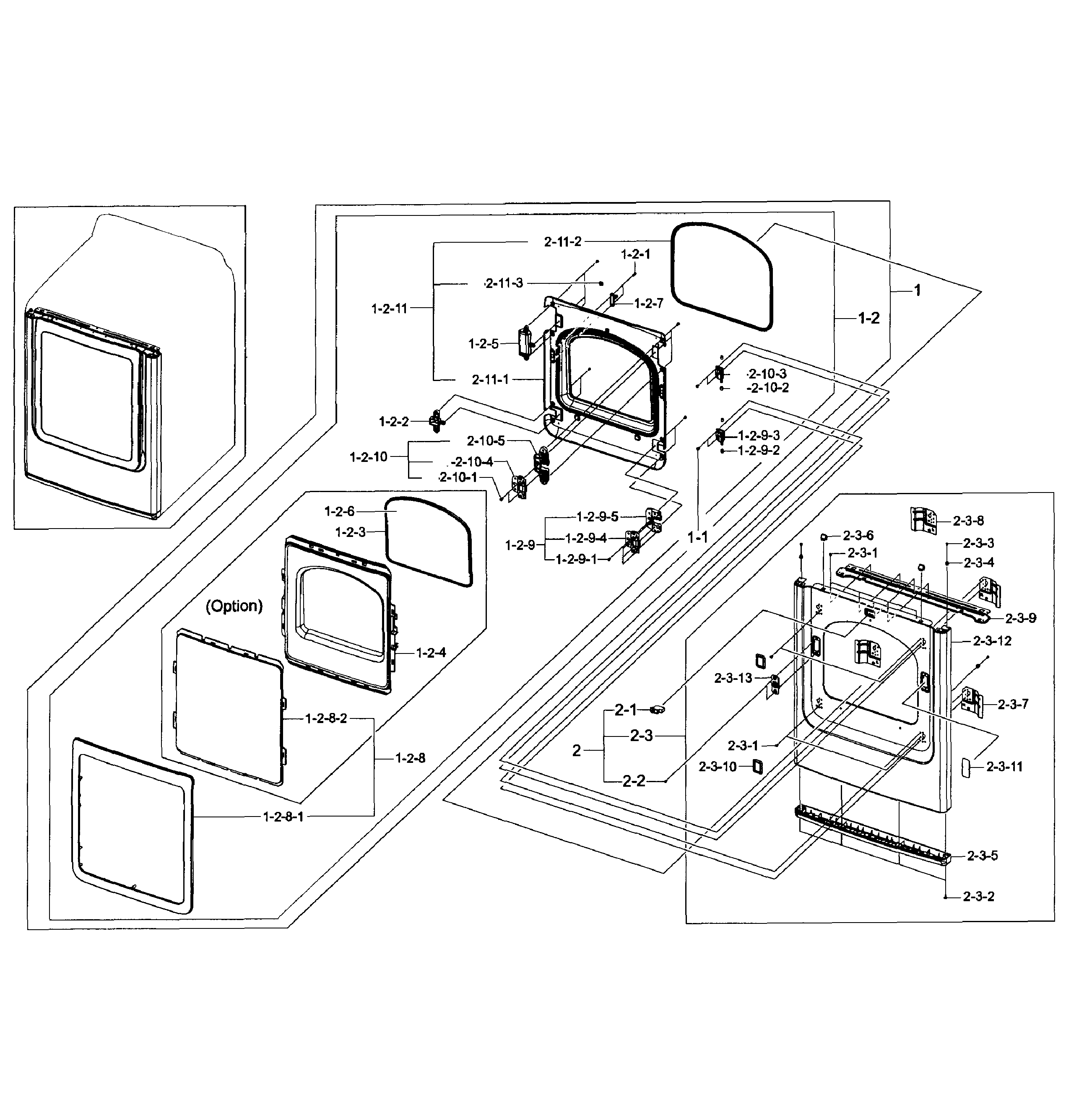 Frame front & door