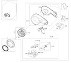 Samsung DV448AGW/XAA-02 motor assy diagram