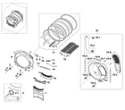 Samsung DV520AGP/XAA-00 drum assy diagram