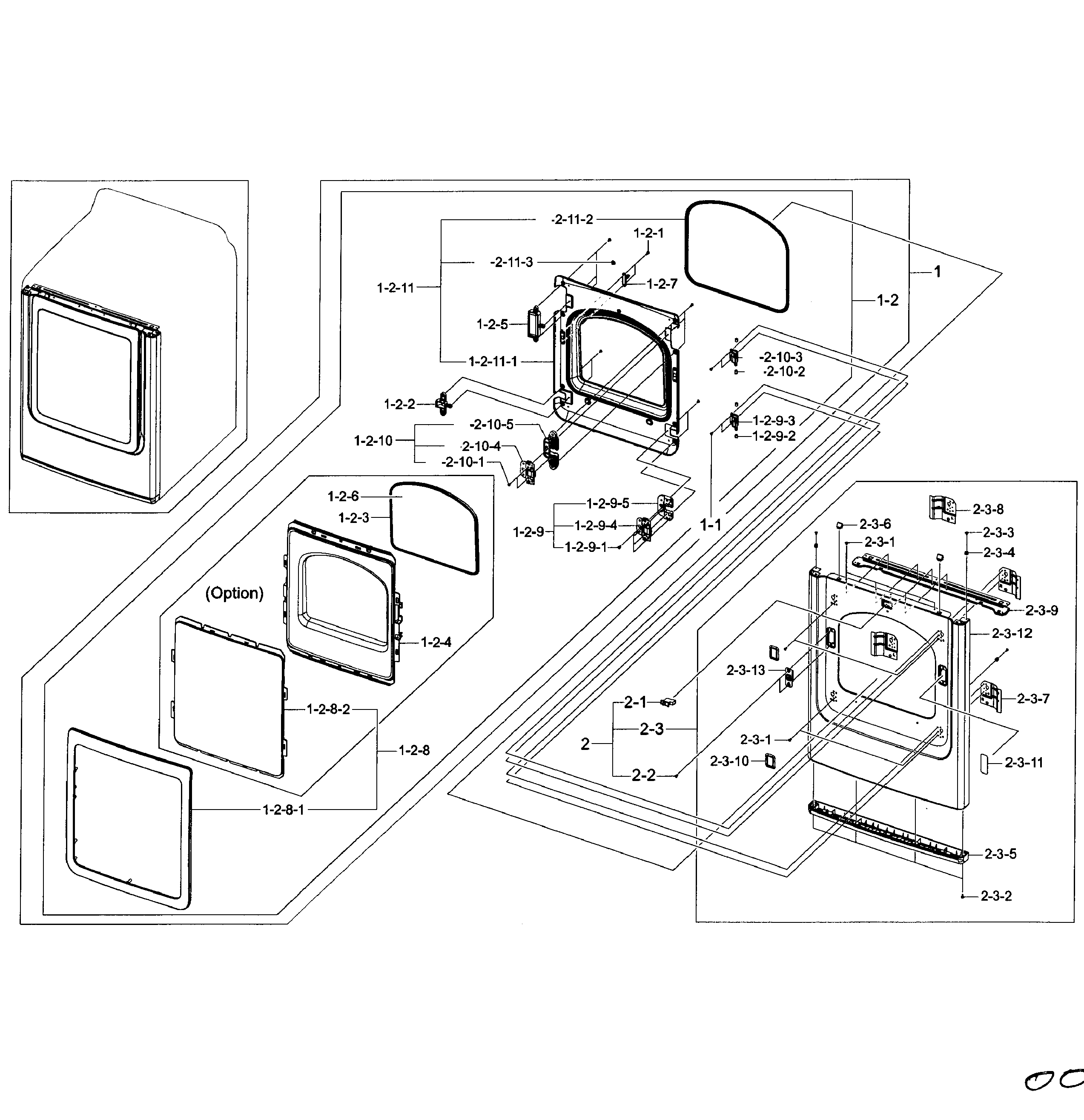 Frame front & door