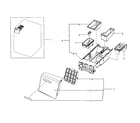 Samsung WF331ANW/XAA-04 drawer ass diagram