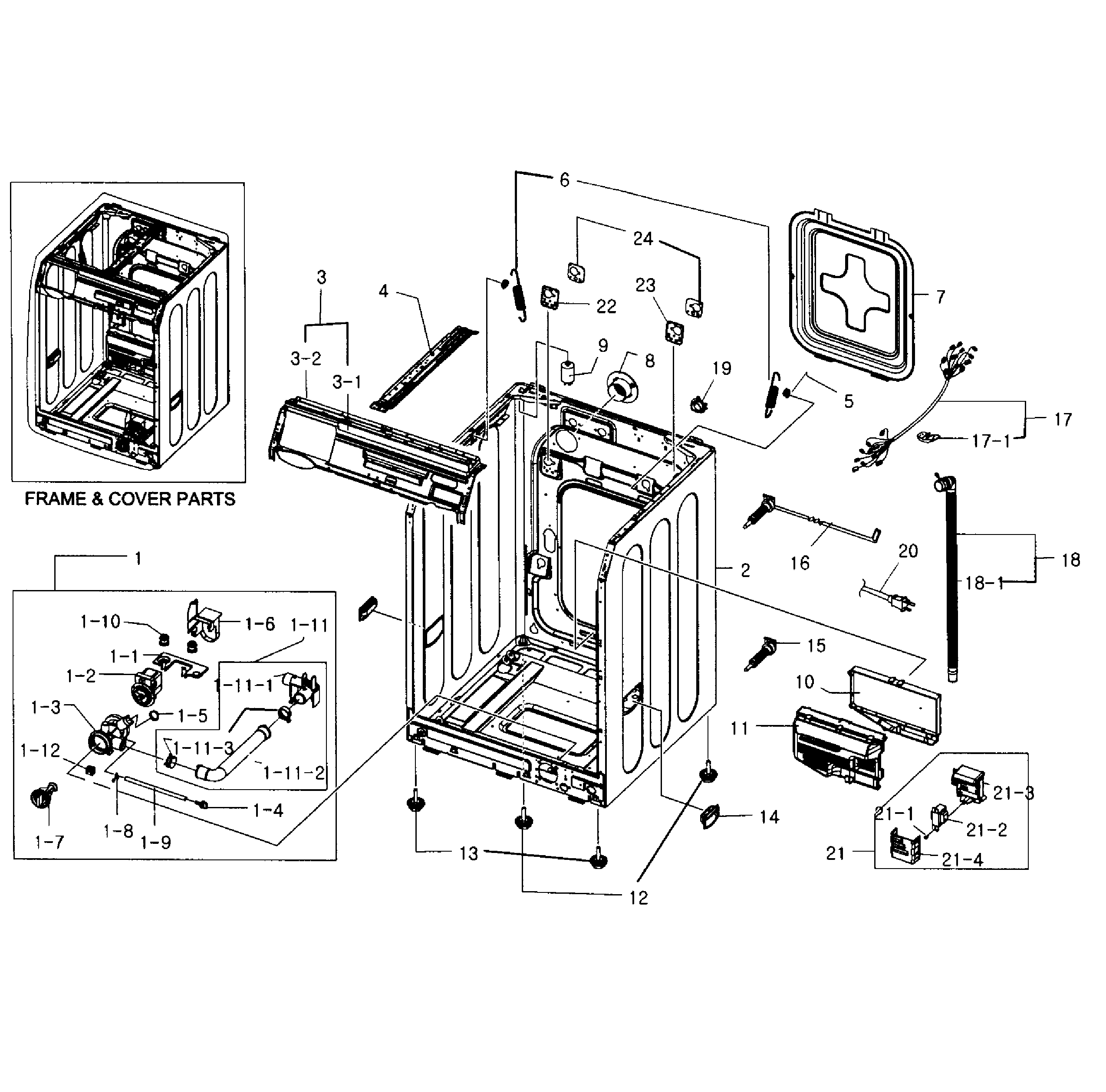 Frame & cover parts