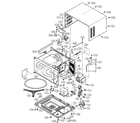 Sharp R-307KK cabinet parts diagram