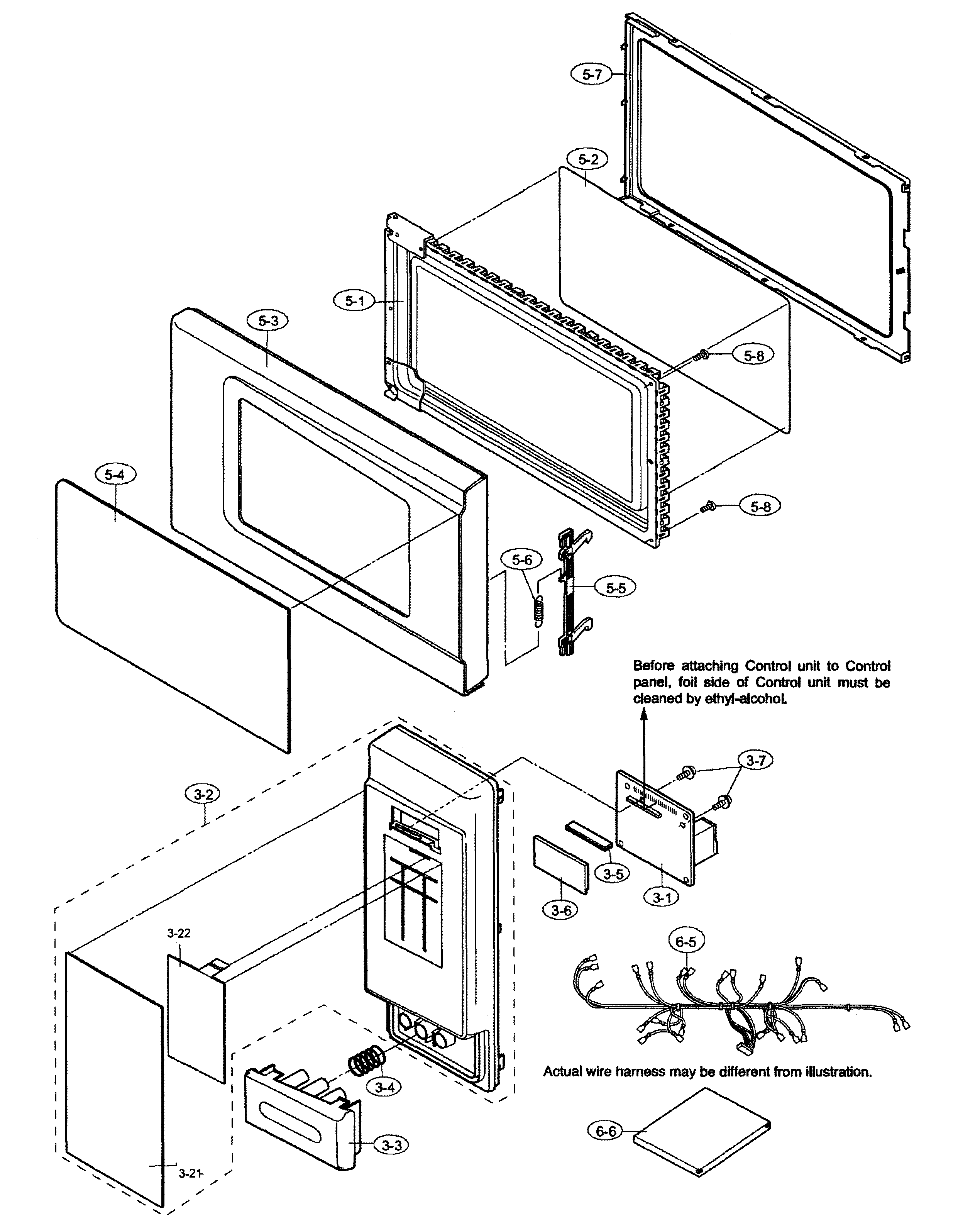 DOOR AND CONTROL PANEL