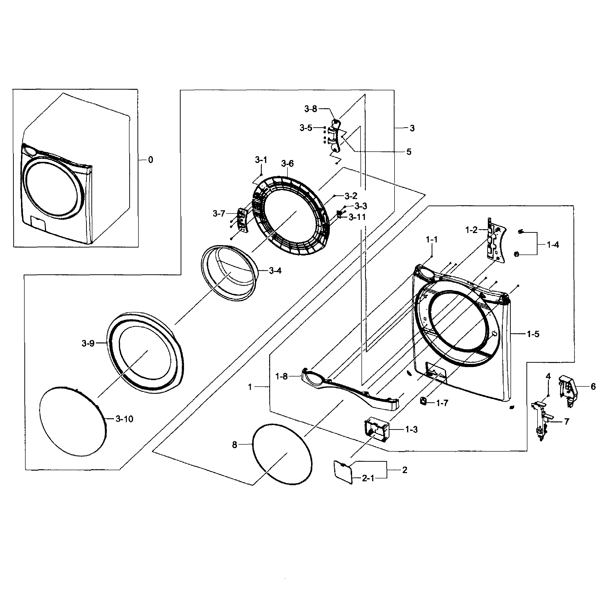 FRAME FRONT & DOOR