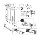 Samsung RS267TDPN/XAA-00 cabinet assy diagram
