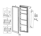 Samsung RS267TDPN/XAA-00 refrigerator door diagram