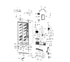 Samsung RSG307AARS/XAA-01 cabinet diagram