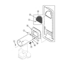 Speed Queen FGU17AWF1702 heater duct diagram