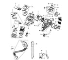 Hoover SH40050 canister assy diagram