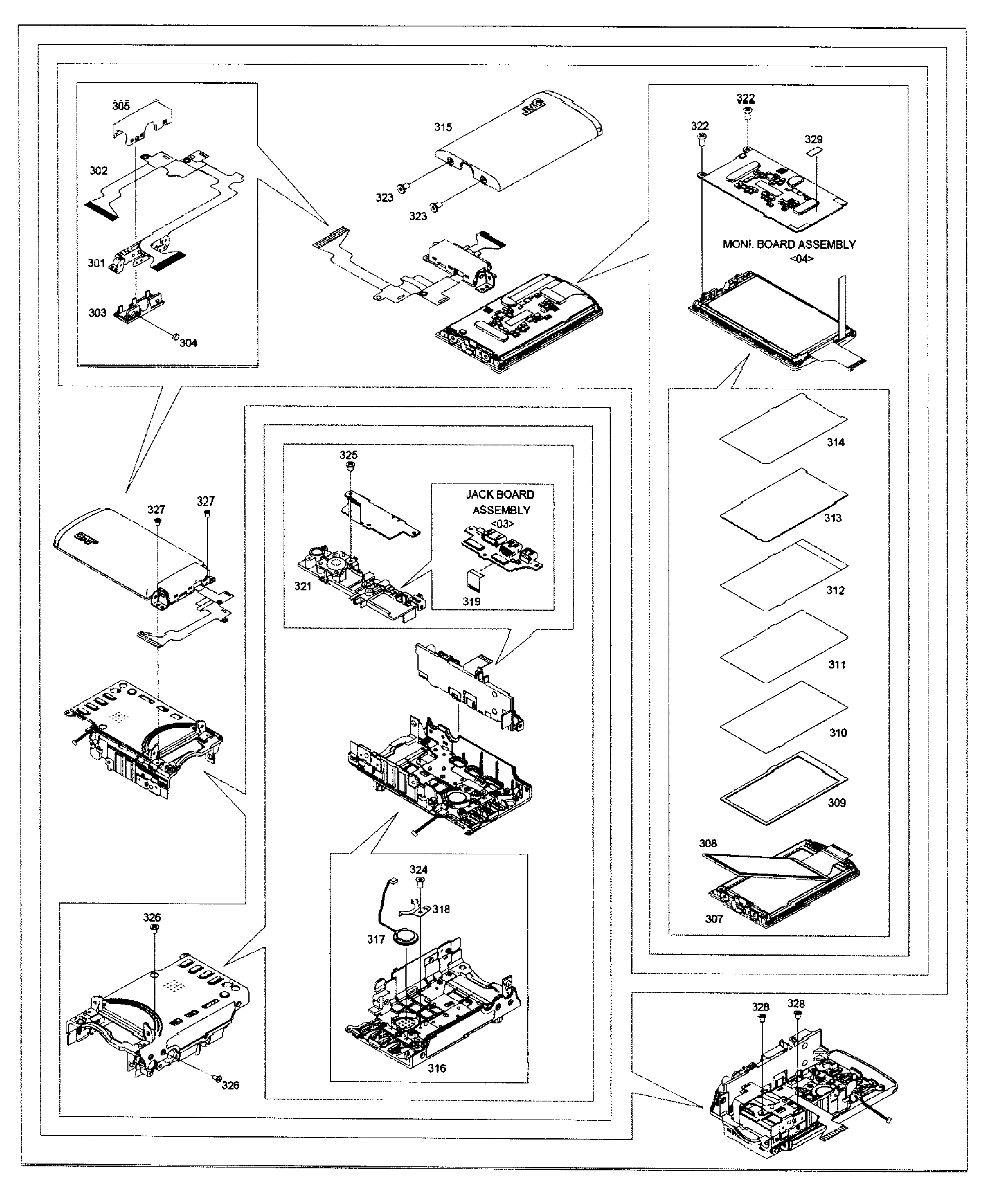 Lcd assy