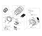 Samsung DV405GTPAWR/AA-00 drum assy diagram
