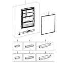 Samsung RB215ACWP/XAA-01 refrigerator door diagram