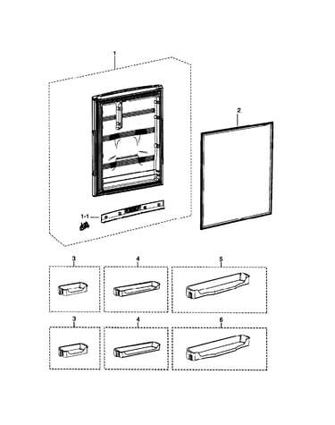 Refrigerator door