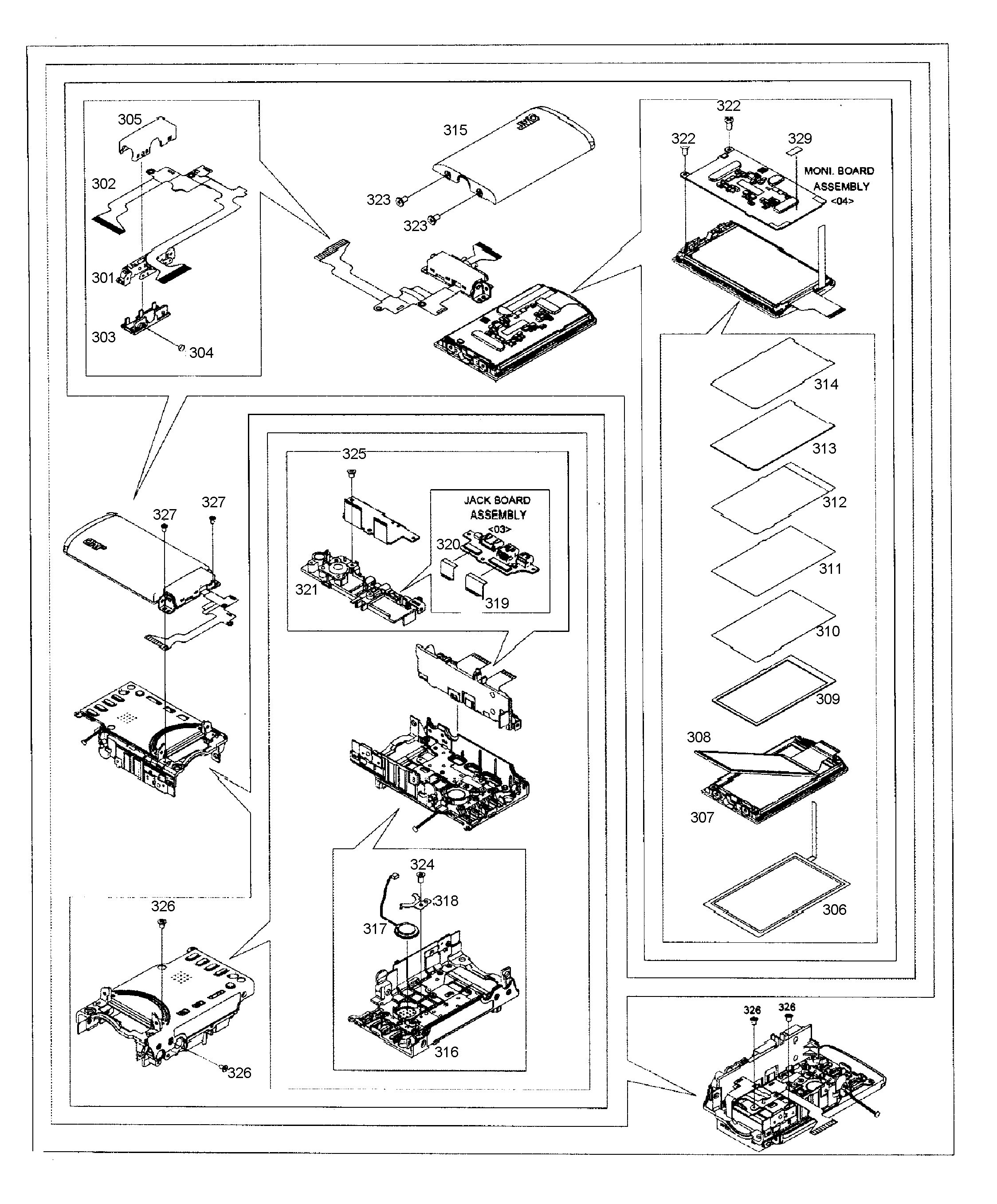 Lcd assy
