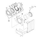 Speed Queen FTUA1AWN1102 door assy diagram