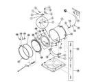 Speed Queen FTUA1AWN1102 outer tub diagram