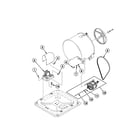 Speed Queen FTUA1AWN1102 motor assy diagram